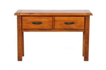 Picture of RIVERWOOD 120 2-Drawer Rustic Pine Hall Table