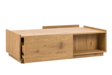 Picture of SACHA 110 2-Drawer Rectangle Coffee Table (Oak Colour)