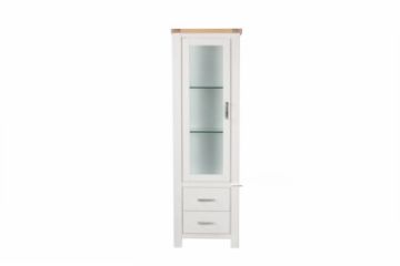 Picture of SICILY 190x60cm 1-Door 2-Drawer Solid Wood with Ash Top Left Display Cabinet 