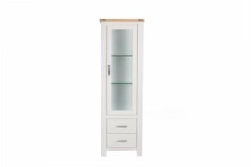 Picture of SICILY 190cmx60cm 1-Door 2-Drawer Right Display Cabinet Solid Wood Ash Top