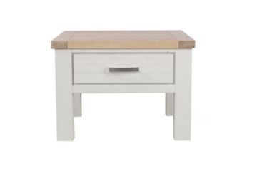 Picture of SICILY 1-Drawer Solid Wood with Ash Top Lamp Table