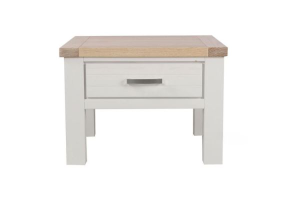 Picture of SICILY 1-Drawer Solid Wood with Ash Top Side Table