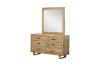 Picture of LYNWOOD 6-Drawer Dresser with Mirror (Solid Tasmanian Oak)