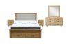 Picture of LYNWOOD 4PC/5PC/6PC Solid Tasmanian Oak Wood Bedroom Set in Queen Size