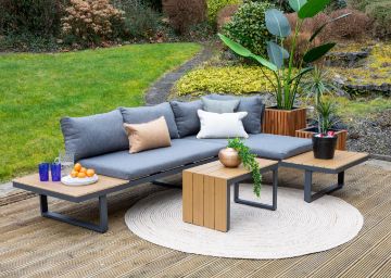 Picture of SUNSEEKER Aluminium Outdoor Lounge Reversible Corner Sofa Set