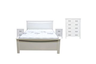 Picture of CLOUDWOOD Bedroom Set in Queen Size (White) - 4PC Combo