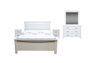 Picture of CLOUDWOOD Bedroom Set in Queen Size (White) - 5PC Combo
