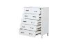 Picture of CLOUDWOOD 6-Drawer Solid Pinewood Chest/Tallboy (White)