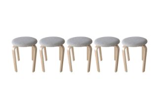 Picture of LOFT Bentwood Stackable Stool (Beige Pad) - 5 Stools in 1 Carton