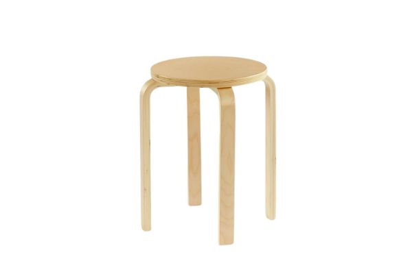 Picture of LOFT Bentwood Stackable Stool (Wood) - Each