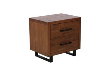 Picture of AURELIUS 2-Drawer Oak Bedside Table