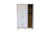 Picture of DUBLIN 3-Door 2-Drawer Wardrobe (White & Oak Colour)