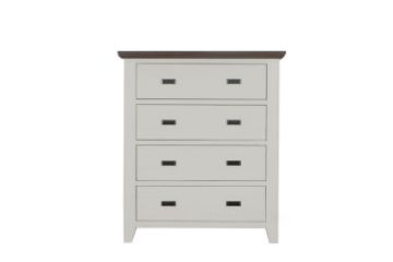 Picture of CAROL 4-Drawer Solid Acacia Wood Tallboy 