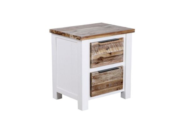 Picture of CHRISTMAS 2-Drawer Solid Acacia Wood Bedside Table