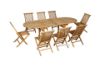 Picture of BALI 7PC Solid Teak Oval Dining Set - 1.8M - 2.4M Table