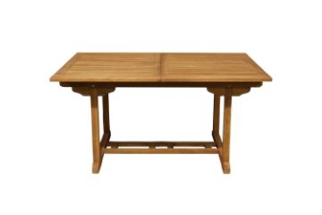 Picture of  BALI Solid Teak Wood 1.5M/2.1M Extendable Outdoor Dining Table