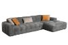 Picture of GENOA Fabric Sectional Sofa (Grey) - Chaise Facing Left