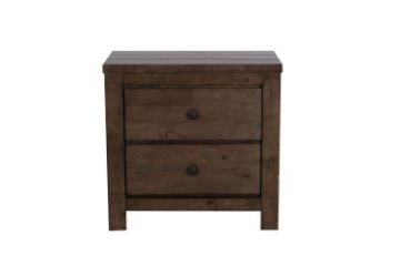 Picture of HEMSWORTH 2-Drawer Solid Timber Bedside Table