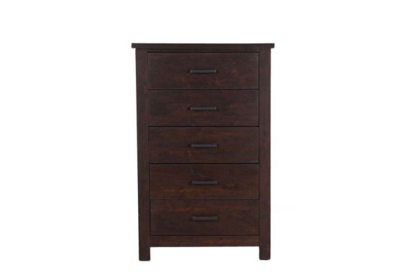 Picture of LIMERICK 5-Drawer Tallboy (Dark Brown)