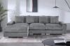 Picture of WINSTON Corduroy Modular Sectional Sofa with Ottoman (Grey)