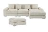 Picture of WINSTON Corduroy Modular Sectional Sofa (Beige) - Ottoman Only