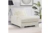 Picture of WINSTON Corduroy Modular Sectional Sofa (Beige) - Chaise Facing Left with Ottoman (4PC Set)