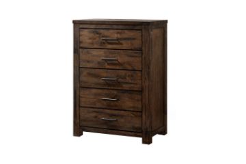 Picture of VENTURA 5-Drawer Solid Oak Tallboy