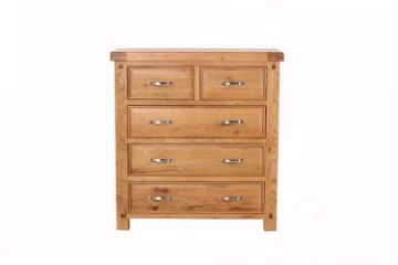 Picture of WESTMINSTER 5-Drawer Solid Oak Tallboy