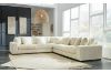 Picture of WINSTON Corduroy Modular Sofa (Beige) - Single LAF Armchair