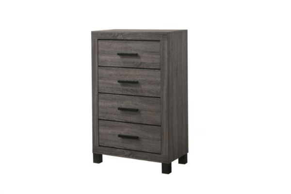 Picture of ROMNEY 4-Drawer Tallboy (Grey)