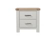Picture of SICILY 2-Drawer Solid Wood with Ash Top Bedside Table 