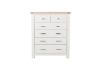 Picture of SICILY 6-Drawer Solid Wood with Ash Top Tallboy