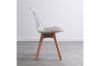 Picture of EFRON Dining Chair with Grey Cushion (Clear)