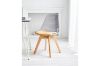 Picture of EFRON Dining Chair with Yellow Cushion (Clear) - Each