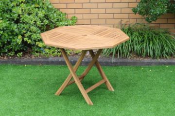 Picture of BALI Outdoor Solid Teak Wood D120 Octangle Table Model 037