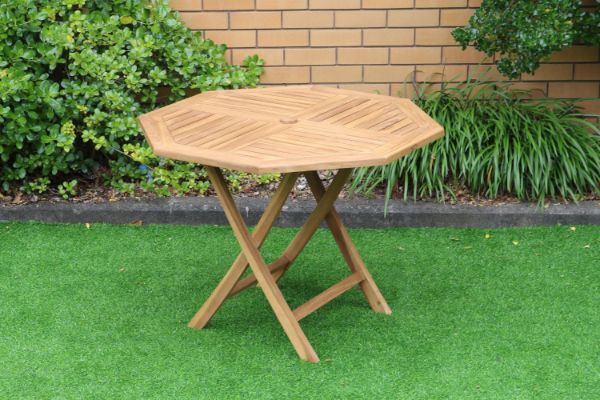 Picture of BALI Solid Teak Wood D120 Octangle Outdoor Table