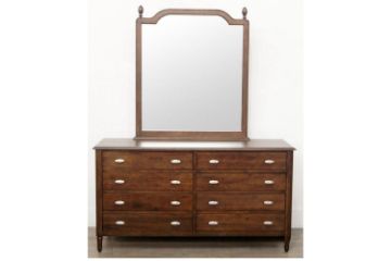 Picture of PRAGUE 8-Drawer Dresser with Mirror (Silver Wattle Timber)