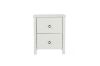 Picture of METRO 2-Drawer Bedside Table (White)