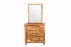 Picture of SARA 3-Drawer Dresser with Mirror (Solid Acacia Wood)