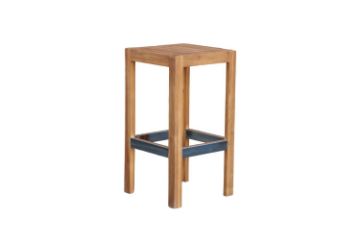 Picture of BALI Solid Teak Wood Outdoor Bar Stool