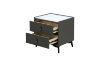 Picture of SHELL DREAM Sintered Stone 2-Drawer Bedside Table (Grey)