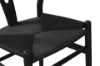 Picture of  WISHBONE Solid Wood Y Replica Chair (Black Frame-Black Seat) - 53x50x79