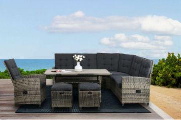 Picture of MARBELLA Corner Outdoor Dining Set with Reclining Seat