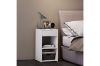 Picture of HARPER 1-Drawer Bedside Table (White)