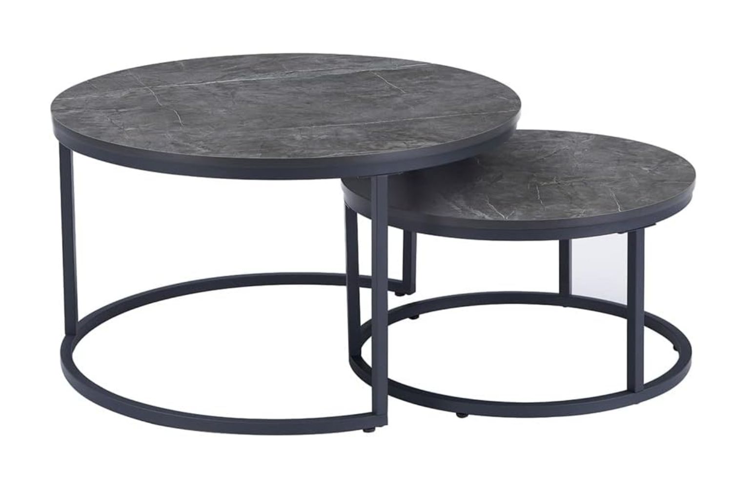 LUIS Nesting Table (Black/Grey)