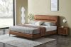 Picture of CUBA Genuine Leather Bed Frame in Queen/King Size (Brown) 