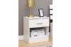 Picture of AVA 1-Drawer White Gloss Bedside Table