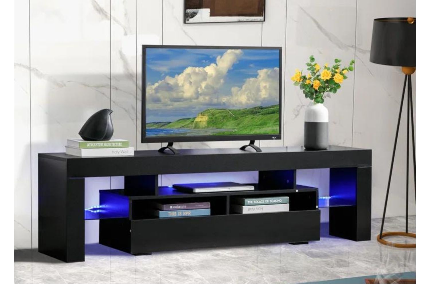 EMMA LED 160 TV Unit (Black)