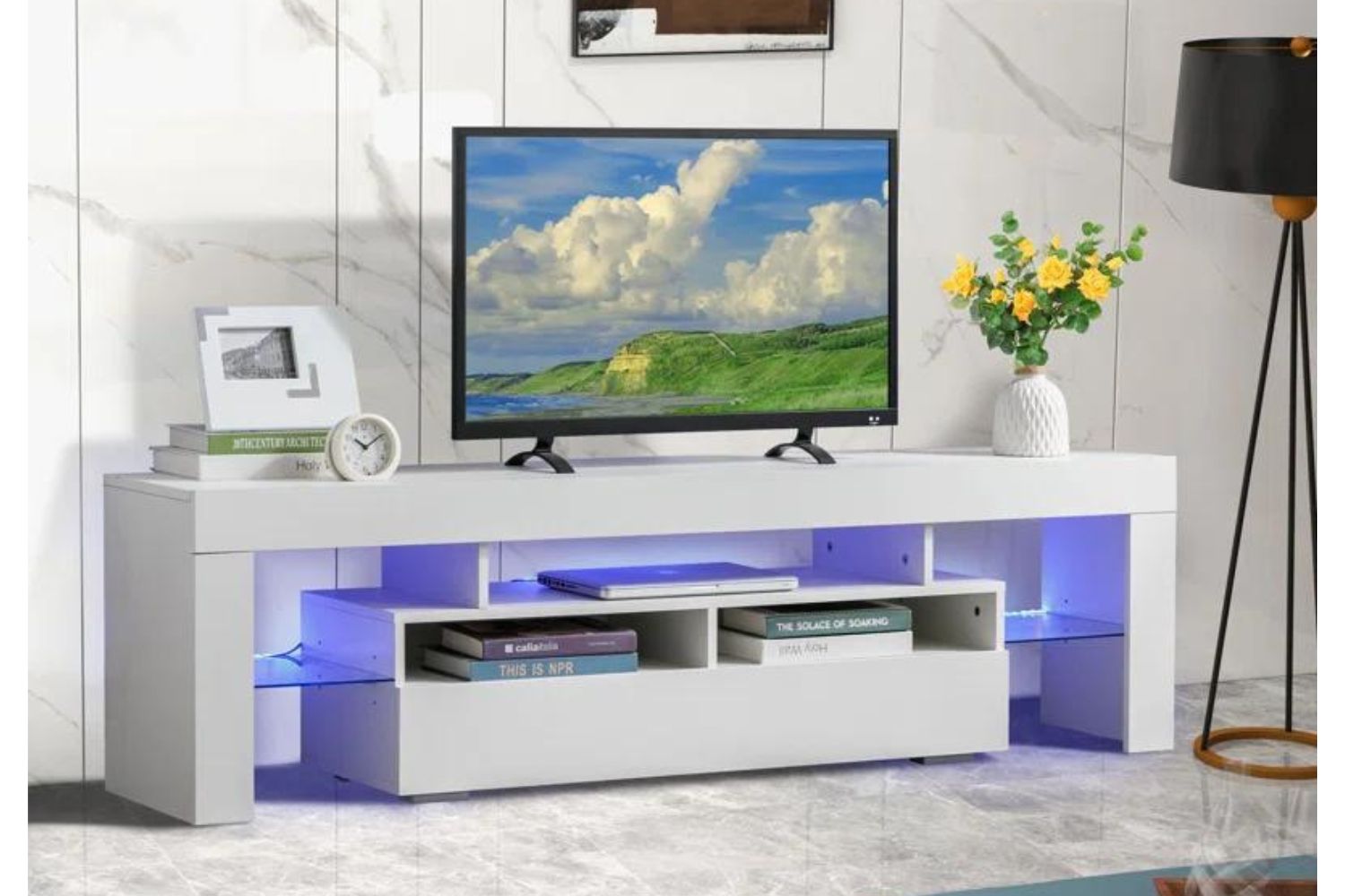 EMMA LED 160 TV Unit (White)