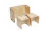 Picture of MINIJOY 3PC Bentwood Kids Table & Chair Set (Natural)